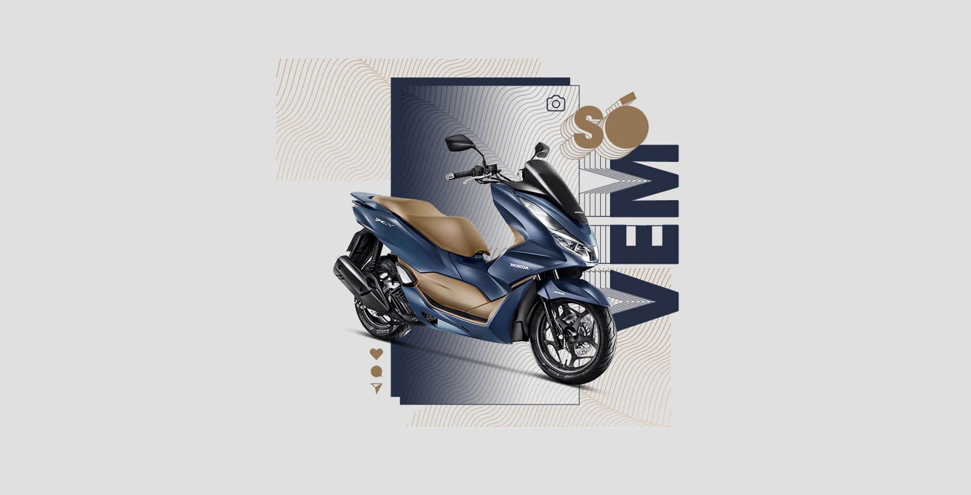 Banner Header Da Moto Honda NXR 160 Bros ESDD Branco 2024