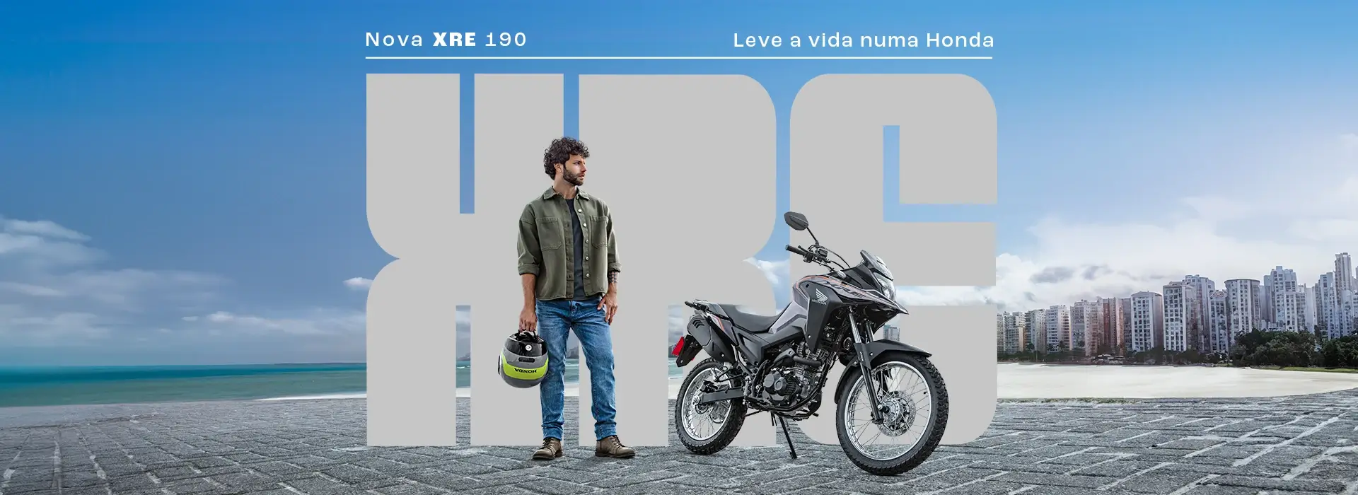 Banner Header Da Moto Honda NXR 160 Bros ESDD Branco 2024