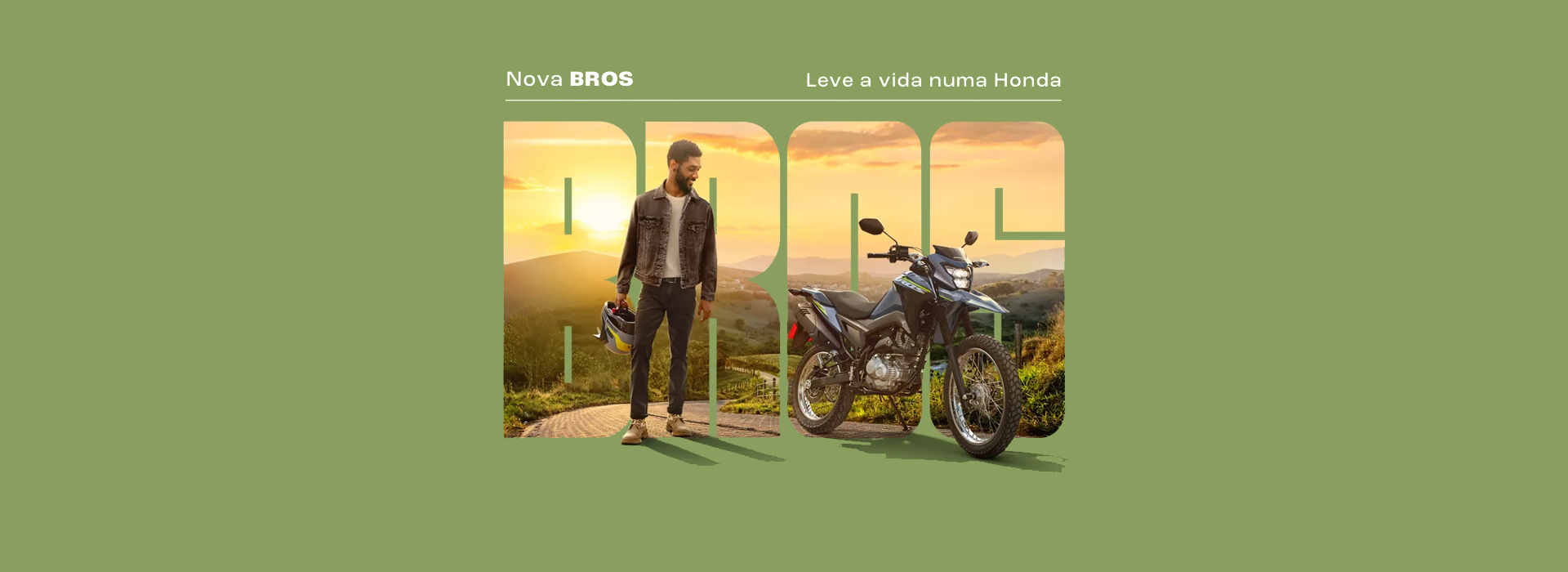 Banner Header Da Moto Honda NXR 160 Bros ESDD Branco 2024